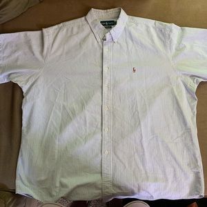Striped polo button up fantastic condition.